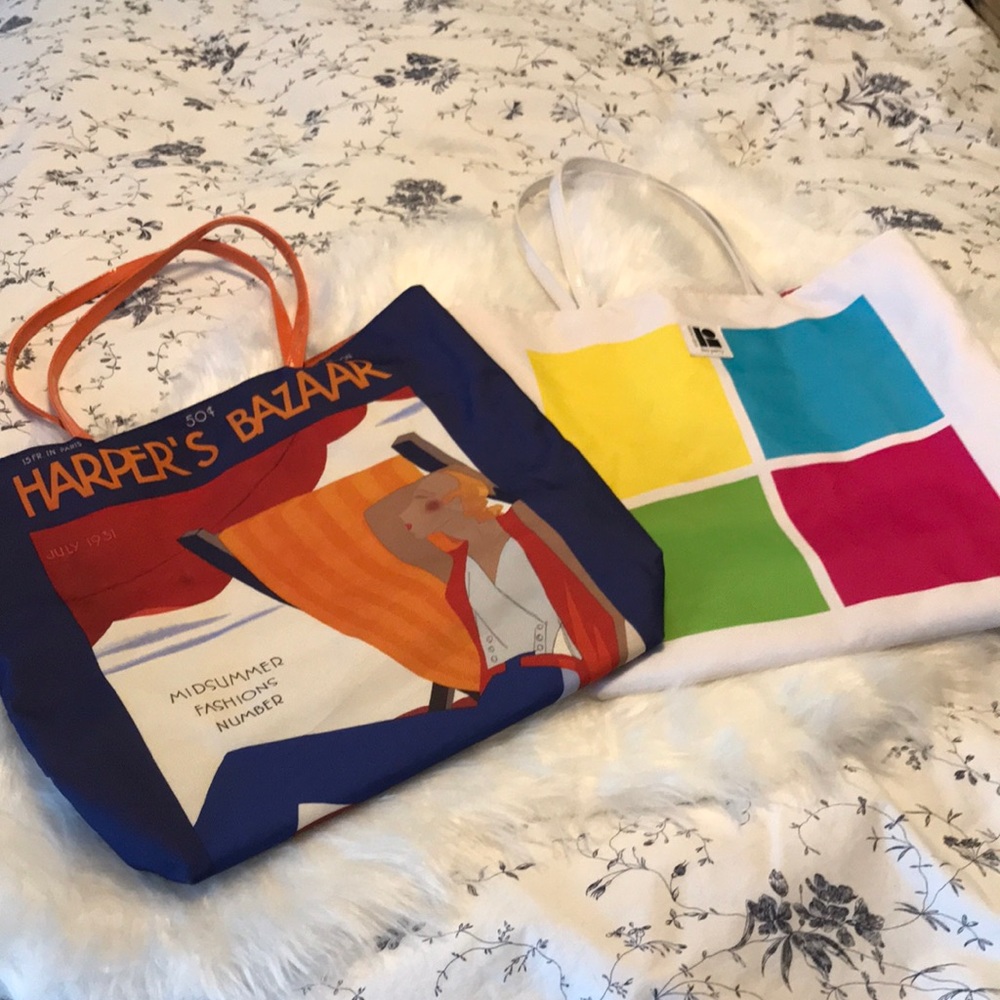 Two Estée Lauder shoulder bags